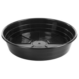 Sunpack Premium Saucer - Black - 12 x 3-in