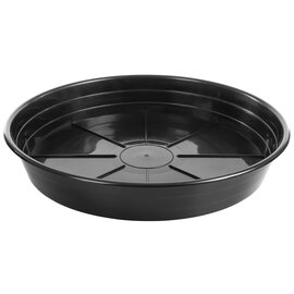 Sunpack Premium Saucer - Black - 16 x 3-in