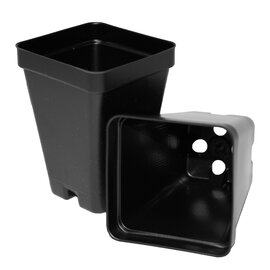 T.O. Plastics Square Deep Pot - 2.5-in - Black - 2.6-in Diam x 3.44-in H - Case of 800