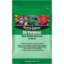 Ferti-lome All Purpose Water Soluble Plant Food 20-20-20 Granules - 3 lb
