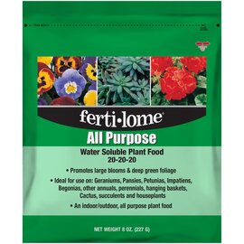 Ferti-lome All Purpose Water Soluble Plant Food 20-20-20 Granules - 8 Oz