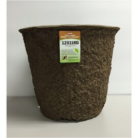 Western Pulp Fiber Pot - Round - 12-in - 3.4 Gal