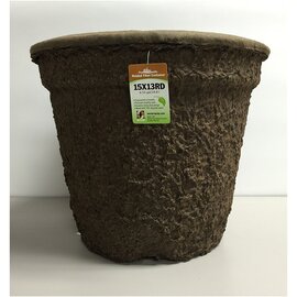 Western Pulp Fiber Pot - Round - 15-in - 6.55 Gal