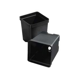 T.O. Plastics SVT450 Square Traditional Pot - 4.2-in Diam x 3.62-in H - Black - Case of 375