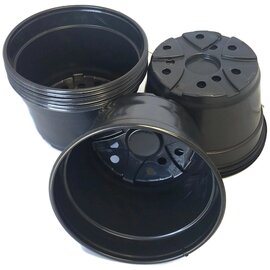Landmark Plastic Maxi-Grow Mum Pan - 8-in - Black - Pallet of 7,800