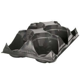 Landmark Plastic Azalea Transport Tray - 6-Pot - 6-in - Black - Case of 100