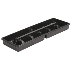 The HC Companies Dillen 12-Pocket Carry Tray for 3.25-in Square Pots - 19.5 x 6.62 x 1.87-in - Ribbed - 100-Pack
