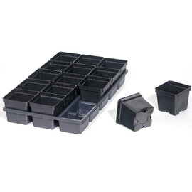 The HC Companies Dillen 15-Pocket PressFit Carry Tray for 4.5-in Square Pots - 21.25 x 13 x 2-in - 50-Pack