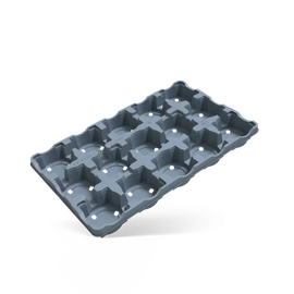 TEKU ST Transport & Cultivation Tray - 10-Pocket - 2 x 5 - Square - 21.33 x 8.5 x 2.75-in - Case of 56