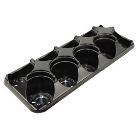 Grower Select Transport Tray - 10-Pocket - Black - for 4-in Round Pots - 20 x 8-in - Case of 75