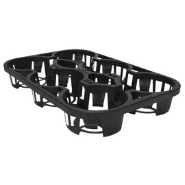 The HC Companies Dillen 6-Pocket Universal Injection Spacer Tray for 1-Gal Round Trade Squat Pots - 19 x 12.6 x 2.6-in - 25-Pack