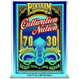 FoxFarm Cultivation Nation Seventy Thirty Growing Media - 2 cu ft - 70% Coco Coir and 30% Perlite