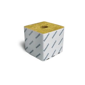 Pargro by Grodan Rockwool Block - Jumbo PAR22.5 - 6 x 6 x 4-in - Pre-Cut Hole - Pallet of 704