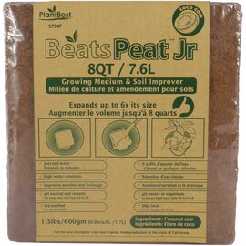 PlantBest Compressed Coconut Coir Growing Mix - 8 Qt