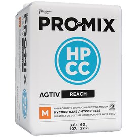 Premier PRO-MIX HPCC AGTIV REACH High Porosity Growing Medium with Mycorrhizae and Coco Coir - 3.8 cu ft - Compressed Bale