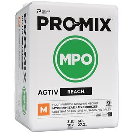 Premier PRO-MIX MPO AGTIV REACH Multi-Purpose Growing Medium with Mycorrhizae - 3.8 cu ft - Compressed Bale - OMRI Listed