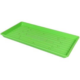 Sunpack Heavy-Duty 1020 Shallow Tray - 10 x 20-in - Green - No Drainage Holes
