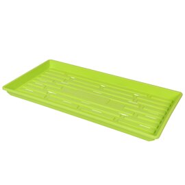 Sunpack Heavy-Duty 1020 Shallow Tray - 10 x 20-in - Lime Green - With Drainage Holes