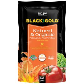 Black Gold Natural & Organic Potting Mix - 2 cu ft - OMRI Listed