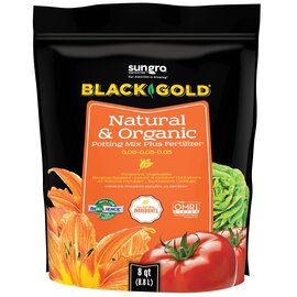 Black Gold Natural & Organic Potting Mix - 8 Qt - OMRI Listed