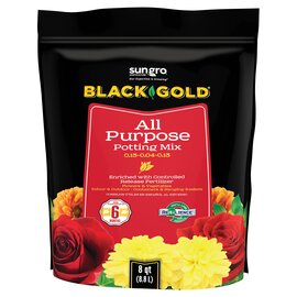 Black Gold All-Purpose Potting Soil with RESiLIENCE - 8 Qt