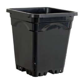 Active Aqua Square Pot - 12 x 12 x 12-in - Black - Case of 24