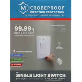 MicrobeProof® Antimicrobial Light Switch Film for Cannabis Operations