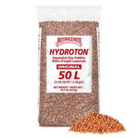 Mother Earth Hydroton Original Expanded Clay Pebbles - 50 L - 18-16mm