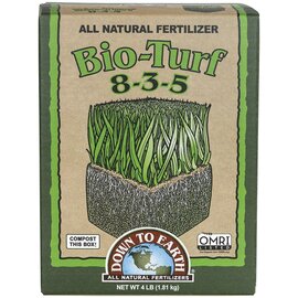 Down To Earth Bio-Turf 8-3-5 Natural Granular Fertilizer - 4 lb - OMRI Listed
