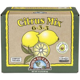 Down To Earth Citrus Mix 6-3-3 Fertilizer - 3-Pack of 5 lb - OMRI Listed