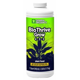 GH General Organics BioThrive Grow 4-3-3 Base Nutrient - 32 Oz