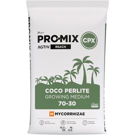 PRO-MIX® CPX AGTIV® REACH™ Growing Medium — 15 lb (50L) Loose Fill | 70/30 Coco Coir & Perlite | OMRI Listed®