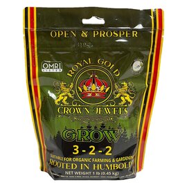 Royal Gold Crown Jewels Grow Fertilizer 3-2-2 - 1 lb - OMRI Listed & CDFA Approved