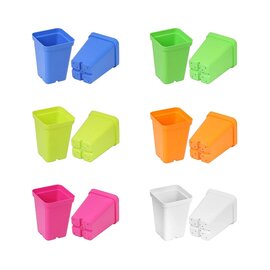Sunpack Square Pot - 2.5-in - 6-Pack - Mixed Colors