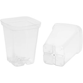 Sunpack Square Pot - 2.5-in - Clear Green