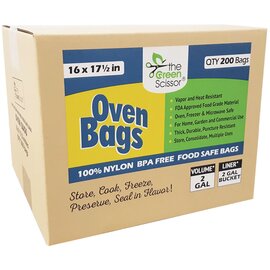 The Green Scissor Oven Bags - 200-Count - 16 x 17.5-in - For 2 Gal Containers