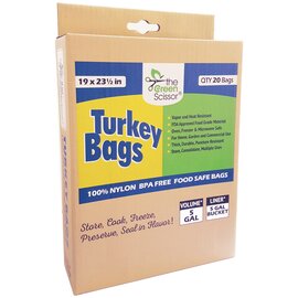 The Green Scissor Turkey Bags - 20 Pack of 19 x 23.5-in - For 2 Gal Containers