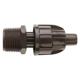 Netafim TechLock Adapter Fitting - 17mm TechLock x 3/4-in MPT - 25-Pack