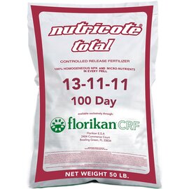 Florikan Nutricote Total 13-11-11 |  100 Day Controlled Release - 50lb