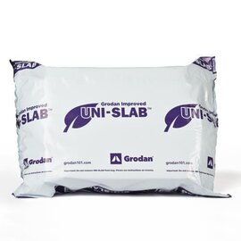 Grodan Improved Uni-Slab Rockwool Grow Slab - 9.5 x 8 x 4-in - 4 x 4-in Pre-Cut Hole - Case of 16