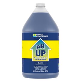 General Hydroponics pH Up Liquid - Potassium Hydroxide & Carbonate Base - 1 Gal