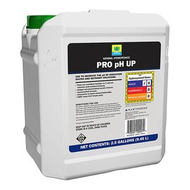 General Hydroponics PRO pH Up pH Adjuster - Non-Mineral and Non-Corrosive - 2.5 Gal