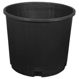 Gro Pro Premium Nursery Pot - 5 Gal - Round Squat - Black - Reusable