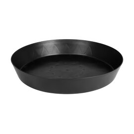 Gro Pro Heavy-Duty Plastic Saucer - 20-in - Black - Tall Sides - Case of 10
