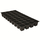 T.O. Plastics 606 Standard Insert | STI-606 - Black - Sold by 100 Per Case - 32 Cases per Pallet - 2.23in L X 1.94in W X 2.23in H - 1.47pt (695ml) Per Pack Thermoformed