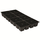 T.O. Plastics 804 Standard Insert | STI-804 - Black - Sold by 100 Per Case - 72 Cases per Pallet - 2.4in L X 2.4in W X 2.23in H - 1.23pt (582ml) Per Pack Thermoformed
