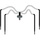 Netafim 4-Way Flat Mod Manifold Assembly | Short Angle Arrow Dripper - Includes : (4) 24in L Tubing with Short Stakes