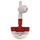 Netafim SpinNet Sprinkler Head Assembly & Check Valve | 23.4gph - Red with Grey Spinner