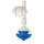 Netafim Misting Head Assembly | Misting & Sprinkling Head Assembly - Blue Nozzle with Check Valve - 9.2gph at 32psi