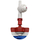 Netafim SpinNet Sprinkler Head Assembly & Check Valve | 18.4gph - Red with Blue Spinner